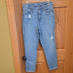 Old Navy Women's Distressed O.G. Straight Jeans